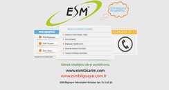 Desktop Screenshot of esmbilisim.com